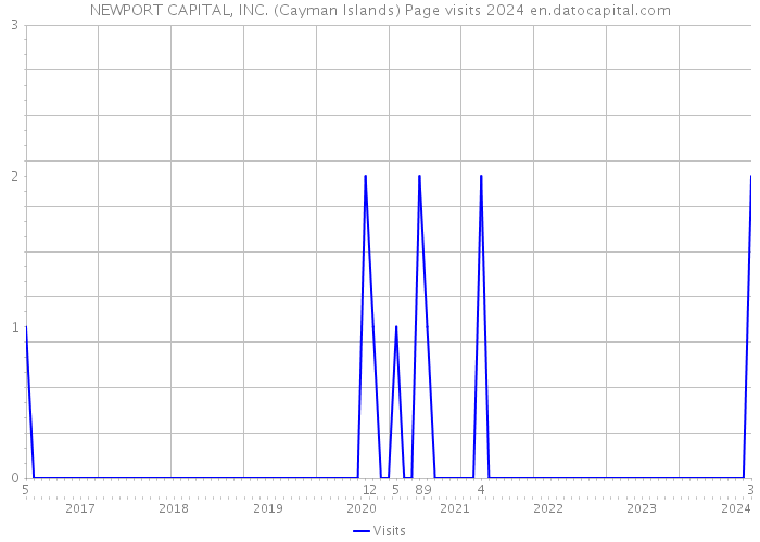 NEWPORT CAPITAL, INC. (Cayman Islands) Page visits 2024 