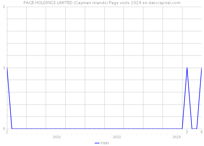 PAGE HOLDINGS LIMITED (Cayman Islands) Page visits 2024 