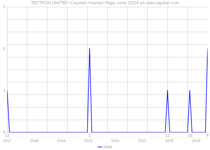TECTRON LIMITED (Cayman Islands) Page visits 2024 