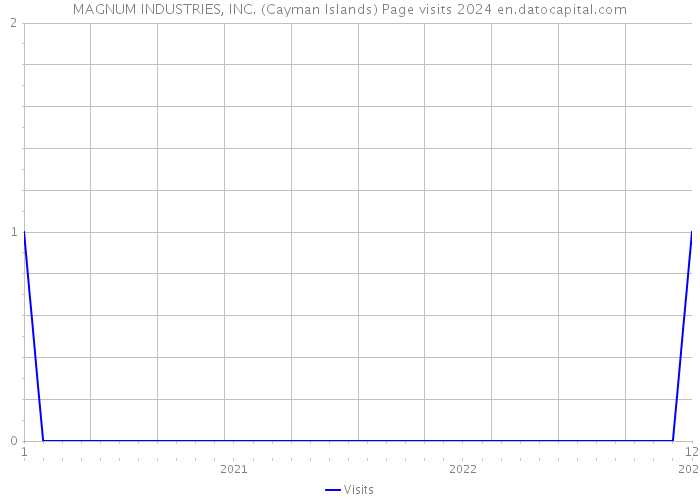 MAGNUM INDUSTRIES, INC. (Cayman Islands) Page visits 2024 
