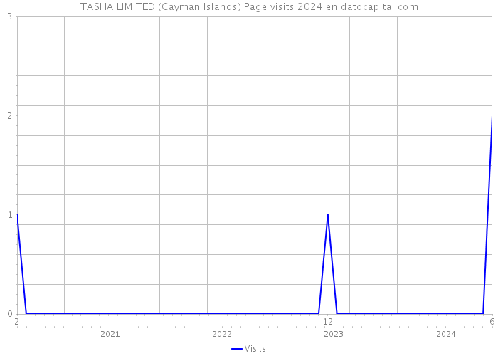 TASHA LIMITED (Cayman Islands) Page visits 2024 