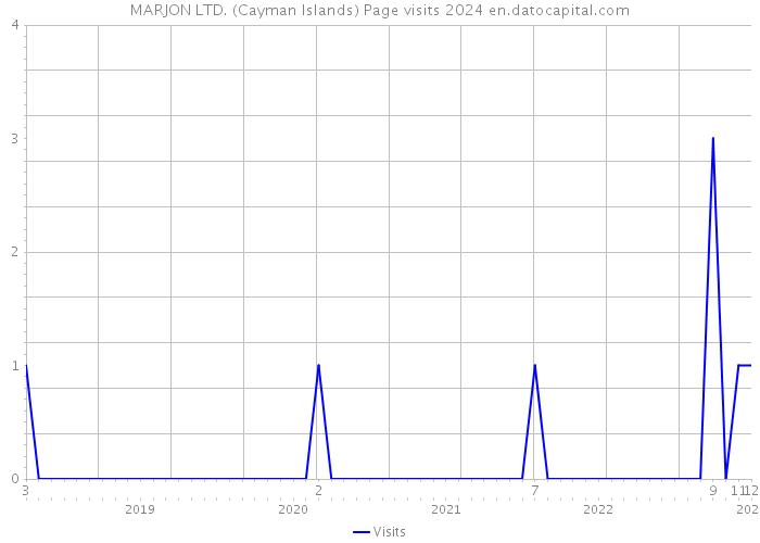 MARJON LTD. (Cayman Islands) Page visits 2024 
