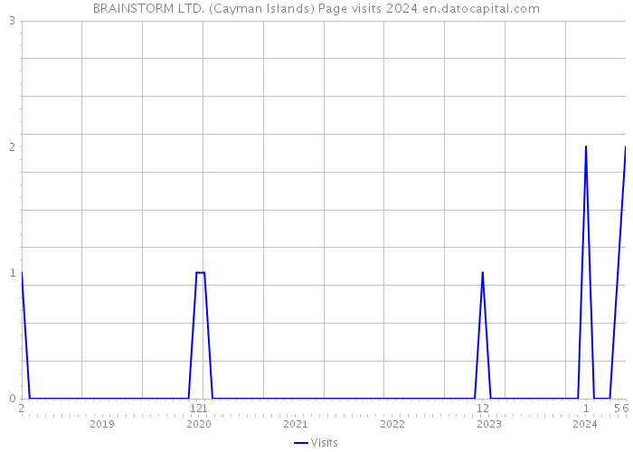 BRAINSTORM LTD. (Cayman Islands) Page visits 2024 