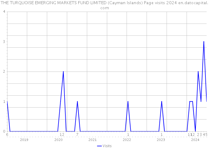 THE TURQUOISE EMERGING MARKETS FUND LIMITED (Cayman Islands) Page visits 2024 