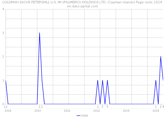 GOLDMAN SACHS PETERSHILL U.S. IM (PALMEIRO) HOLDINGS LTD. (Cayman Islands) Page visits 2024 