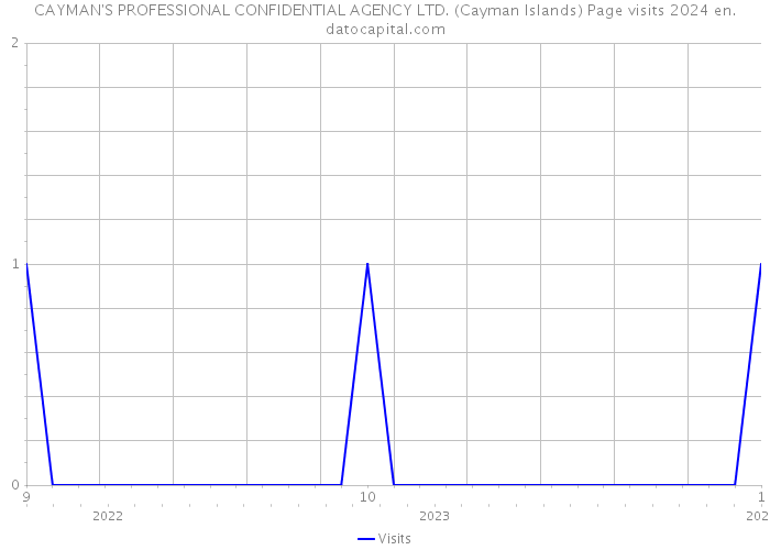 CAYMAN'S PROFESSIONAL CONFIDENTIAL AGENCY LTD. (Cayman Islands) Page visits 2024 
