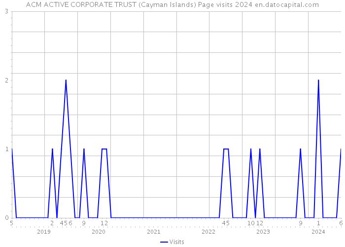 ACM ACTIVE CORPORATE TRUST (Cayman Islands) Page visits 2024 