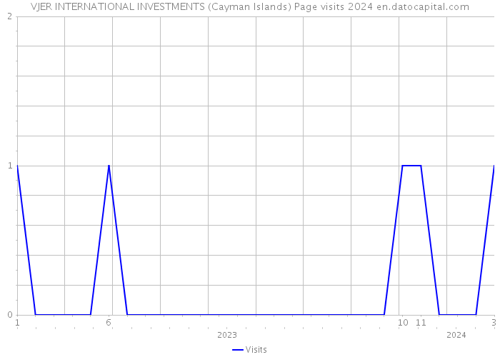 VJER INTERNATIONAL INVESTMENTS (Cayman Islands) Page visits 2024 
