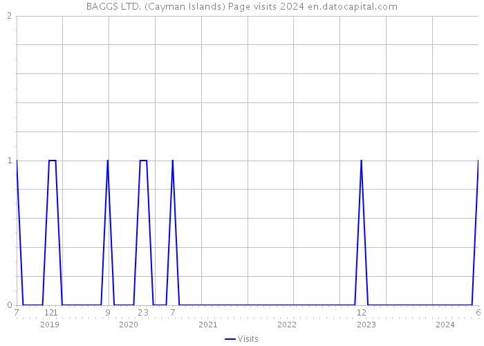 BAGGS LTD. (Cayman Islands) Page visits 2024 