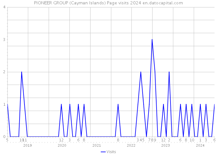 PIONEER GROUP (Cayman Islands) Page visits 2024 