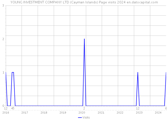 YOUNG INVESTMENT COMPANY LTD (Cayman Islands) Page visits 2024 