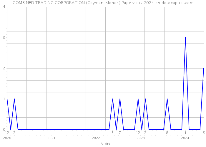 COMBINED TRADING CORPORATION (Cayman Islands) Page visits 2024 