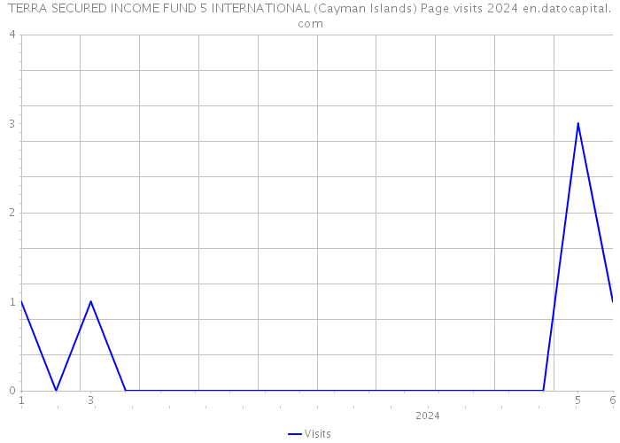 TERRA SECURED INCOME FUND 5 INTERNATIONAL (Cayman Islands) Page visits 2024 