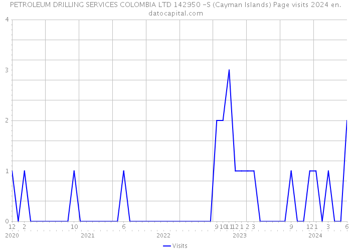 PETROLEUM DRILLING SERVICES COLOMBIA LTD 142950 -S (Cayman Islands) Page visits 2024 