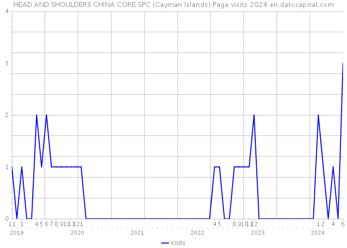 HEAD AND SHOULDERS CHINA CORE SPC (Cayman Islands) Page visits 2024 