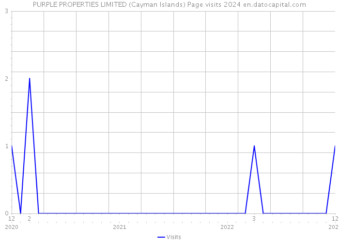 PURPLE PROPERTIES LIMITED (Cayman Islands) Page visits 2024 