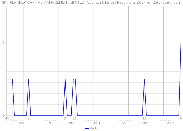 SKY PLANNER CAPITAL MANAGEMENT LIMITED (Cayman Islands) Page visits 2024 