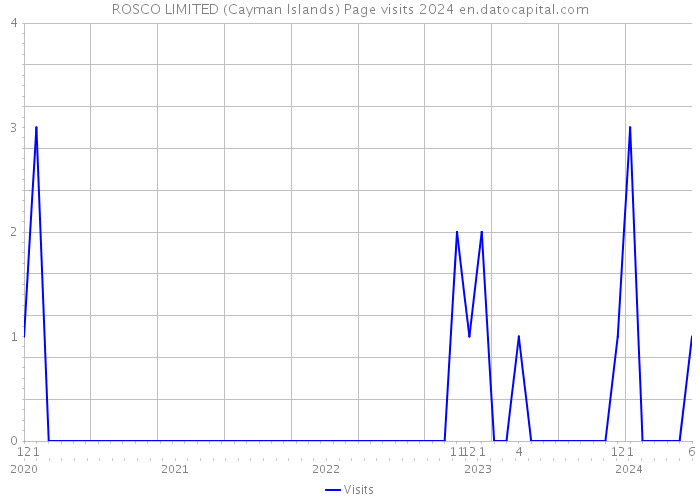 ROSCO LIMITED (Cayman Islands) Page visits 2024 