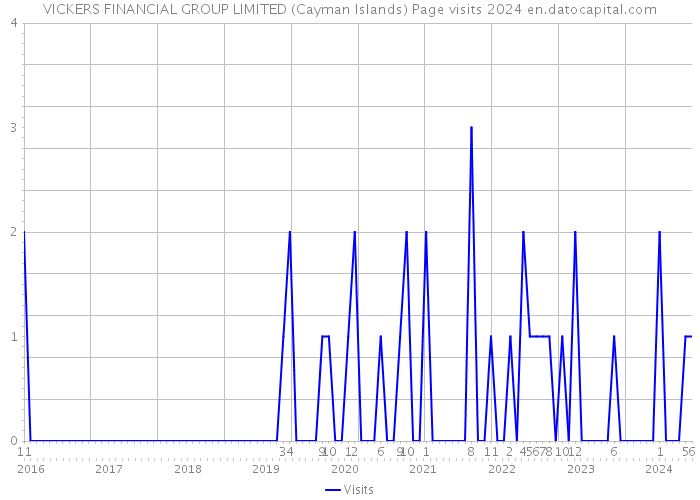 VICKERS FINANCIAL GROUP LIMITED (Cayman Islands) Page visits 2024 