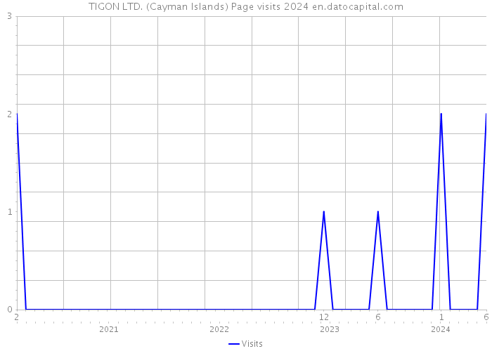 TIGON LTD. (Cayman Islands) Page visits 2024 