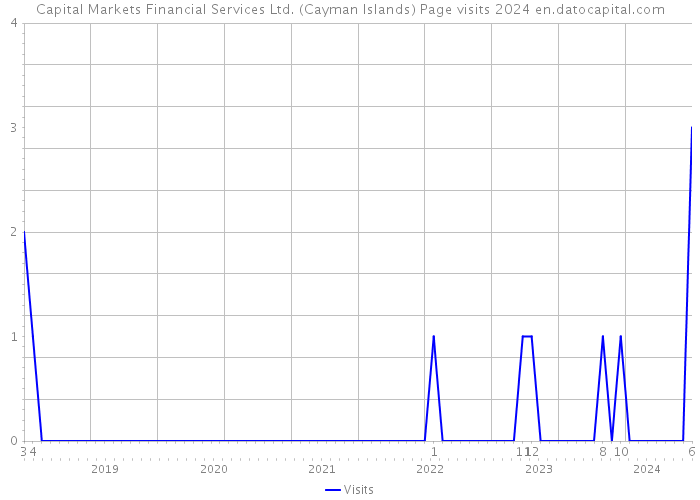 Capital Markets Financial Services Ltd. (Cayman Islands) Page visits 2024 