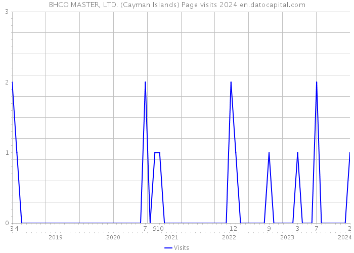 BHCO MASTER, LTD. (Cayman Islands) Page visits 2024 