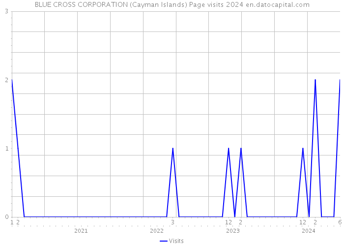 BLUE CROSS CORPORATION (Cayman Islands) Page visits 2024 