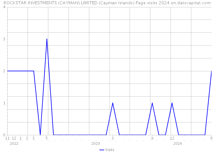 ROCKSTAR INVESTMENTS (CAYMAN) LIMITED (Cayman Islands) Page visits 2024 