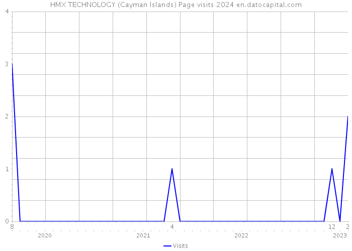 HMX TECHNOLOGY (Cayman Islands) Page visits 2024 