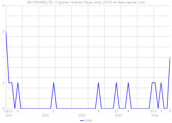 BAYSHORE LTD. (Cayman Islands) Page visits 2024 