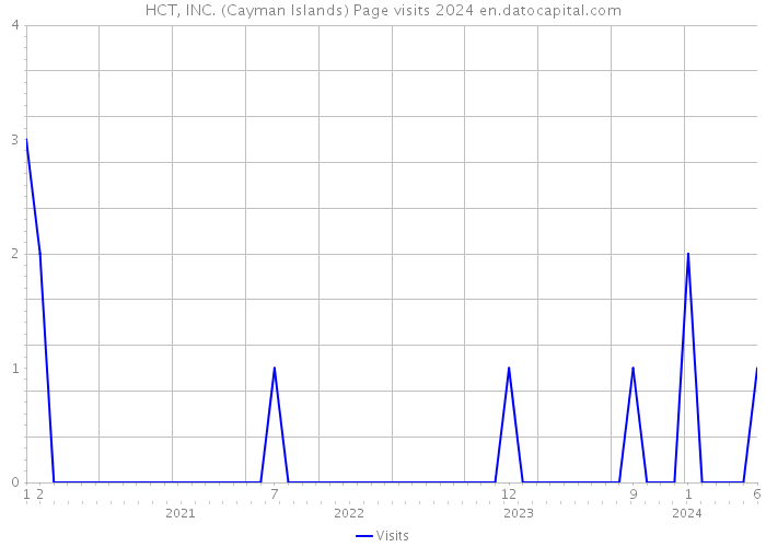 HCT, INC. (Cayman Islands) Page visits 2024 