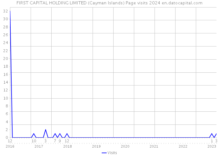 FIRST CAPITAL HOLDING LIMITED (Cayman Islands) Page visits 2024 