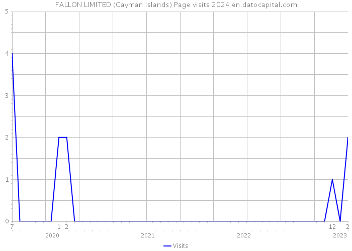 FALLON LIMITED (Cayman Islands) Page visits 2024 